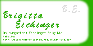 brigitta eichinger business card